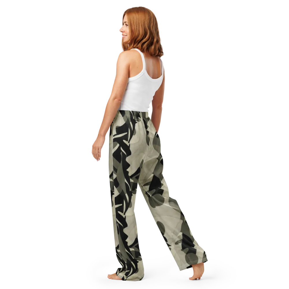 Olive Noir on Women's Pajama Pants — Back