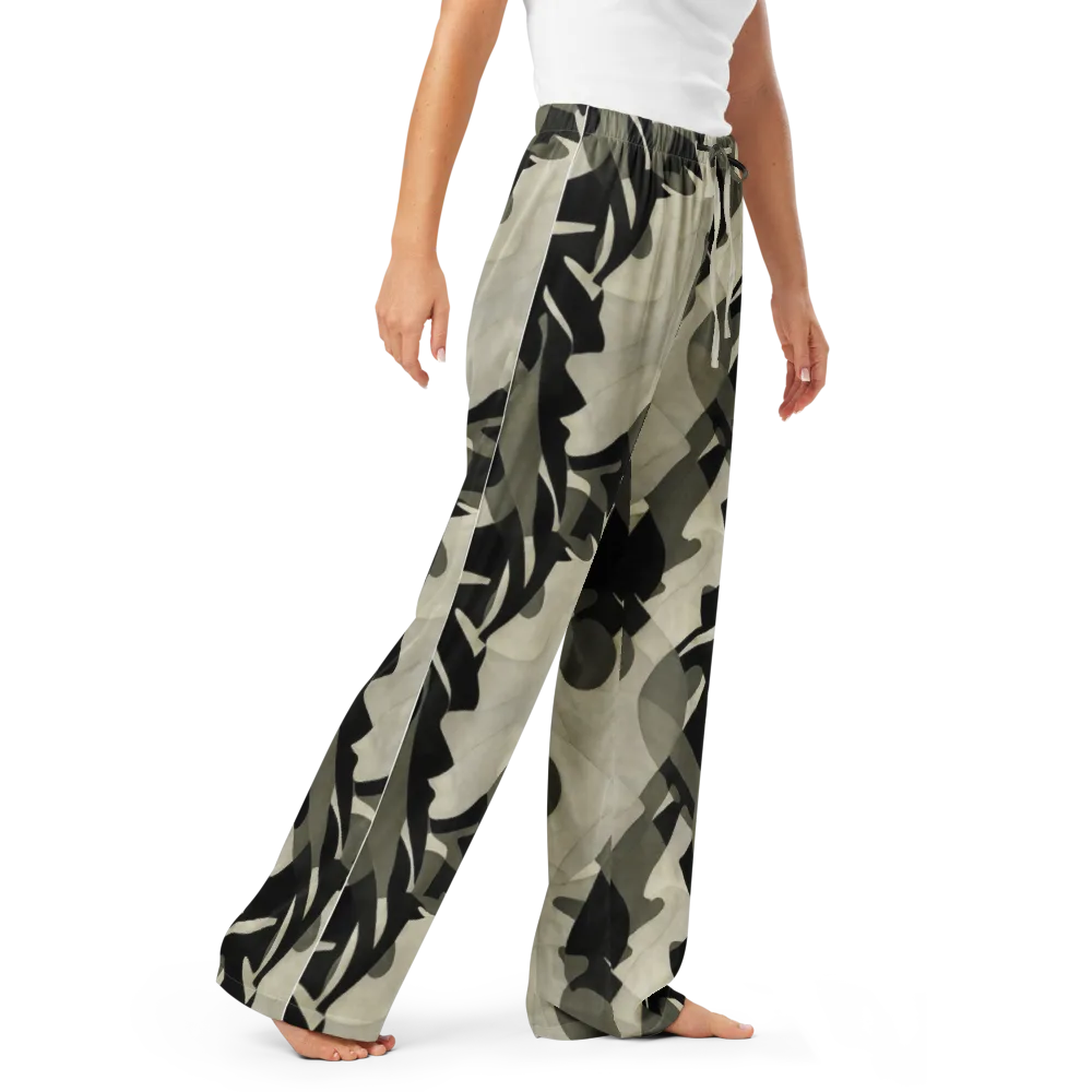 Olive Noir on Women's Pajama Pants — Right Front