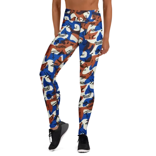 Cobalt Gesture on a Yoga Leggings