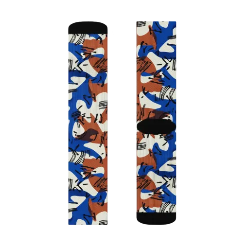 Cobalt Gesture on a Socks
