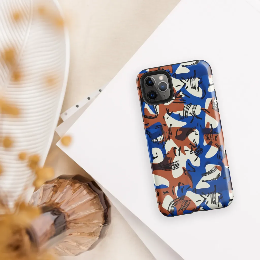 Cobalt Gesture on Tough Case for iPhone® — Front