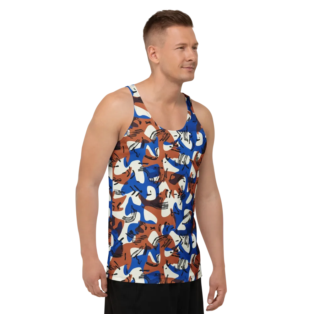 Cobalt Gesture on Men's Tank Top — Right Front