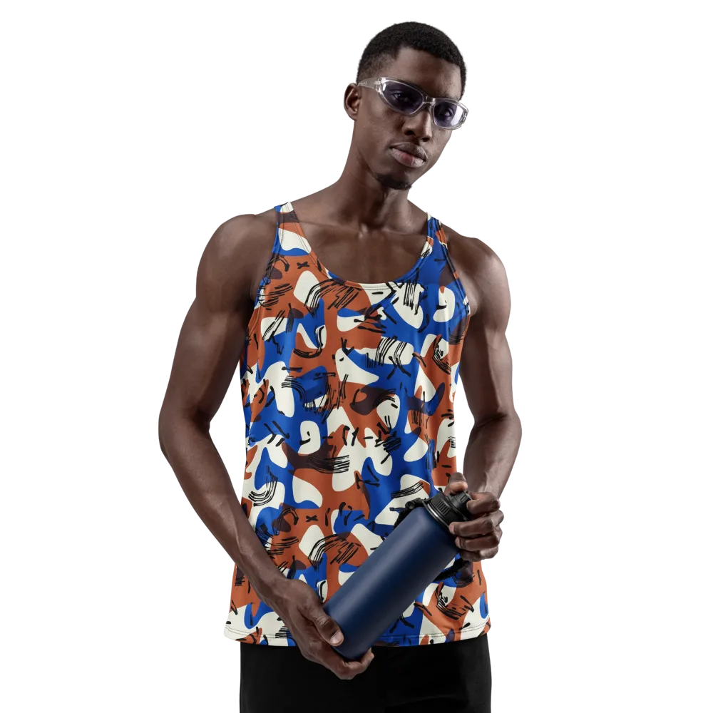 Cobalt Gesture on Men's Tank Top — Front