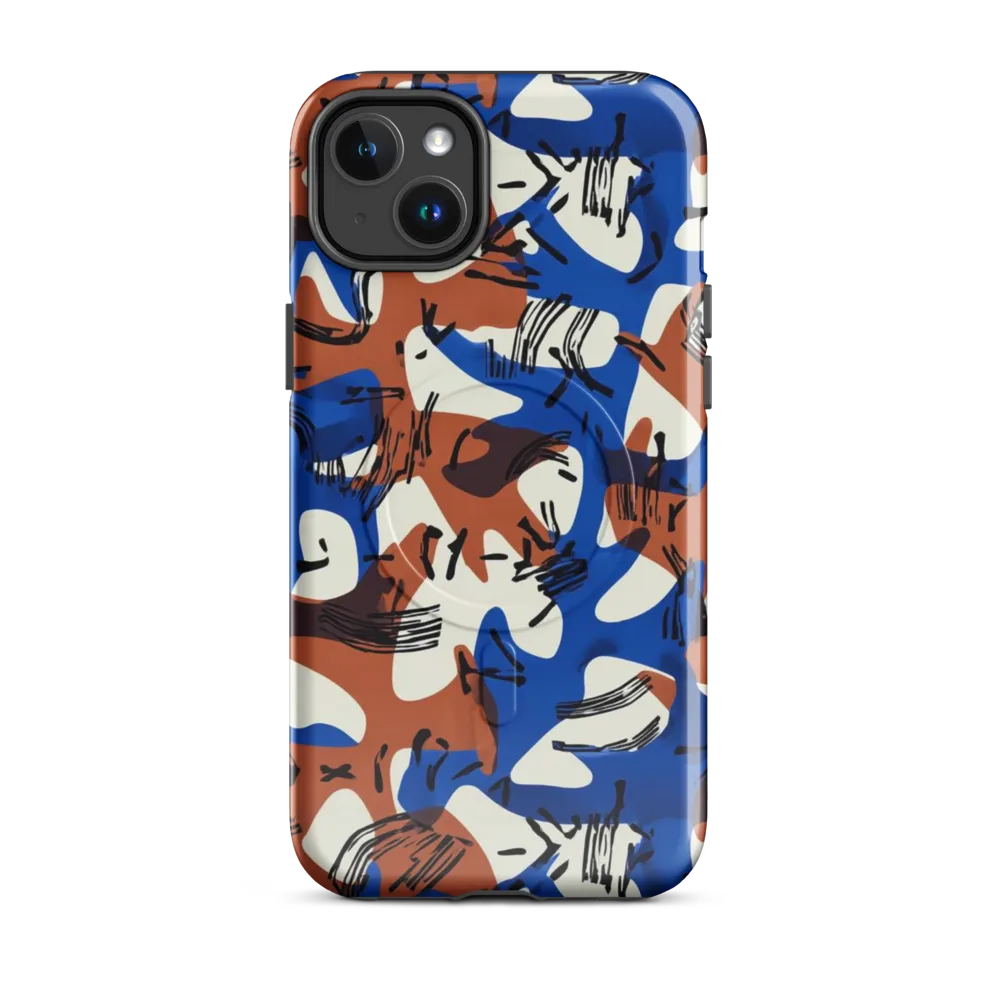 Cobalt Gesture on MagSafe Tough Case for iPhone® — Front