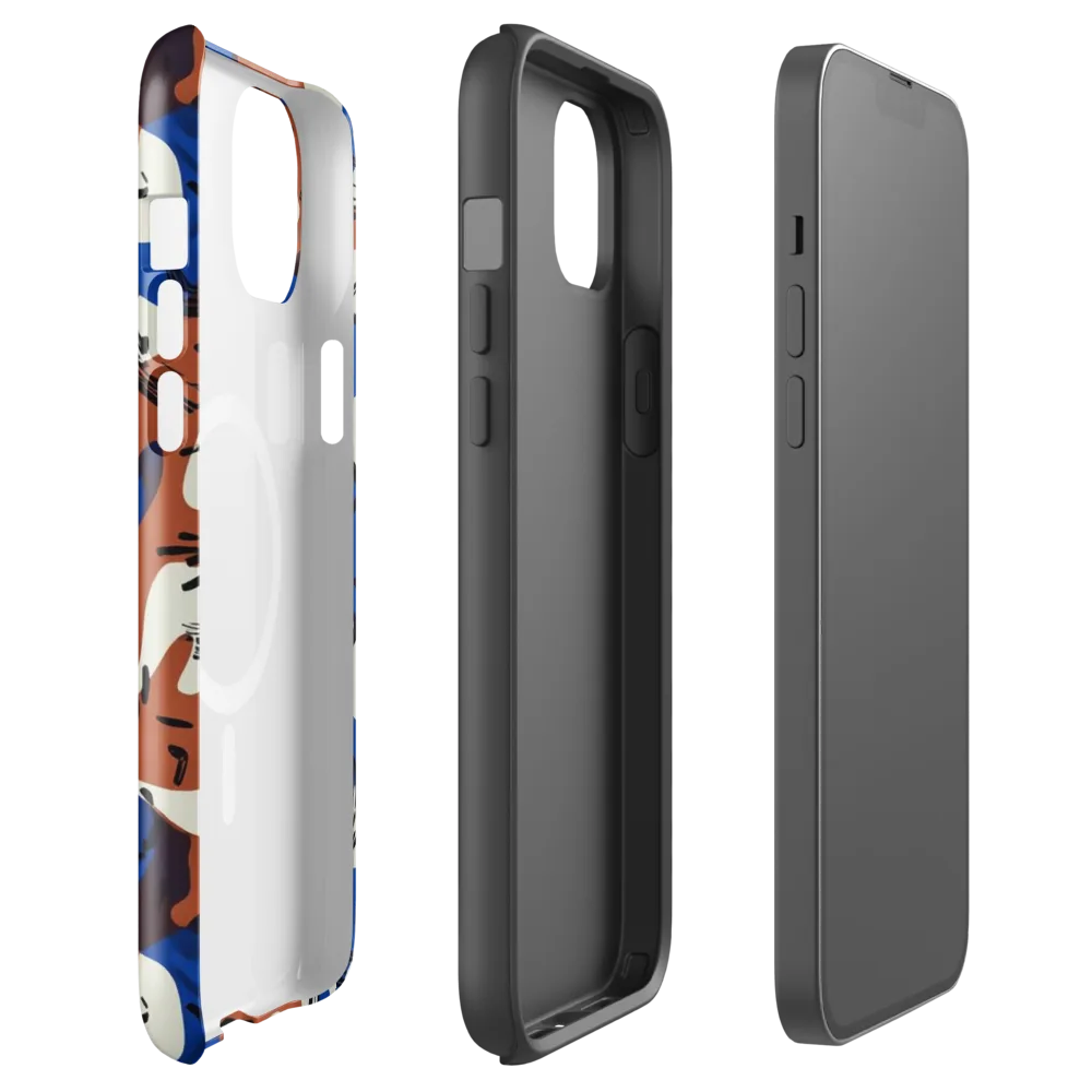 Cobalt Gesture on MagSafe Tough Case for iPhone® — Front