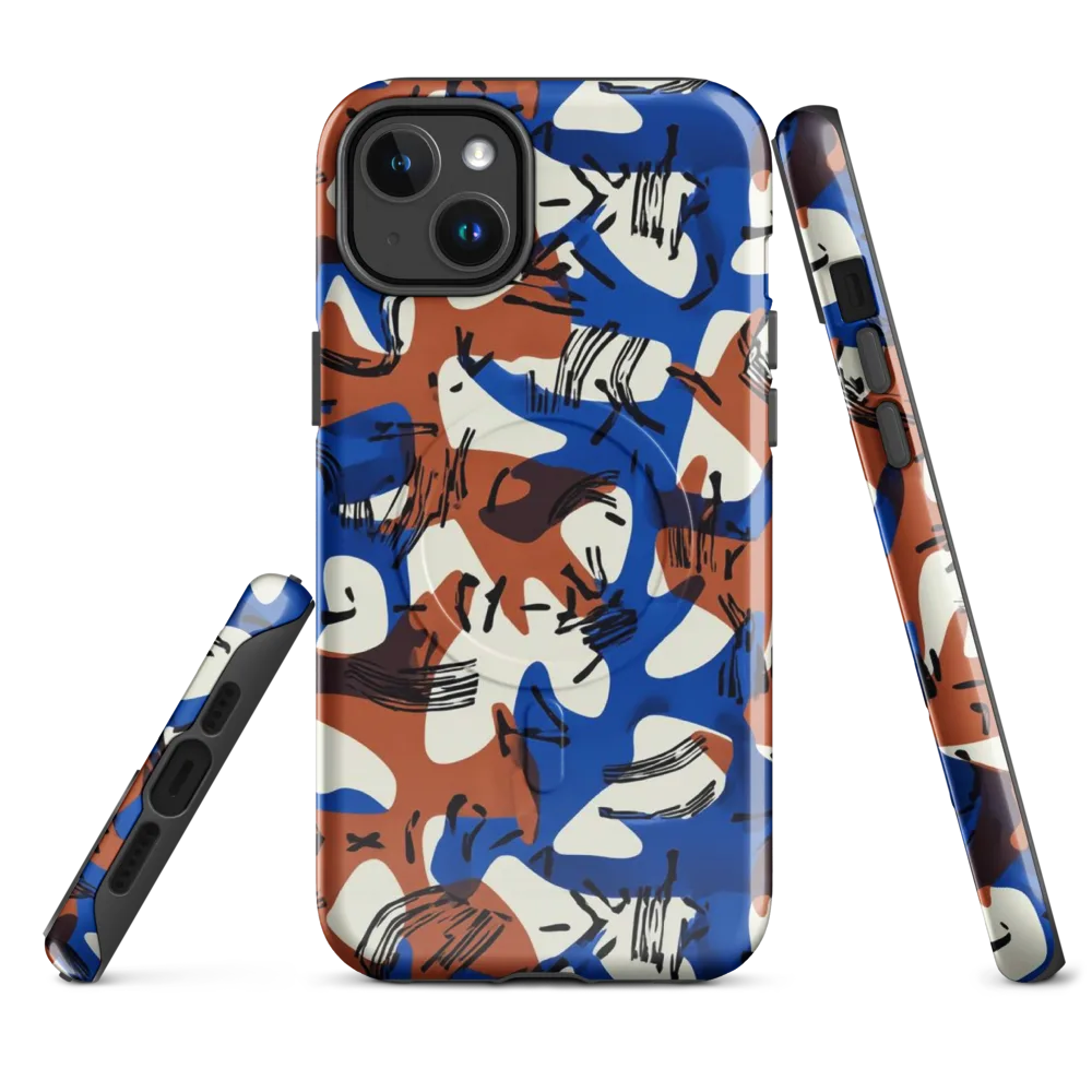 Cobalt Gesture on MagSafe Tough Case for iPhone® — Front