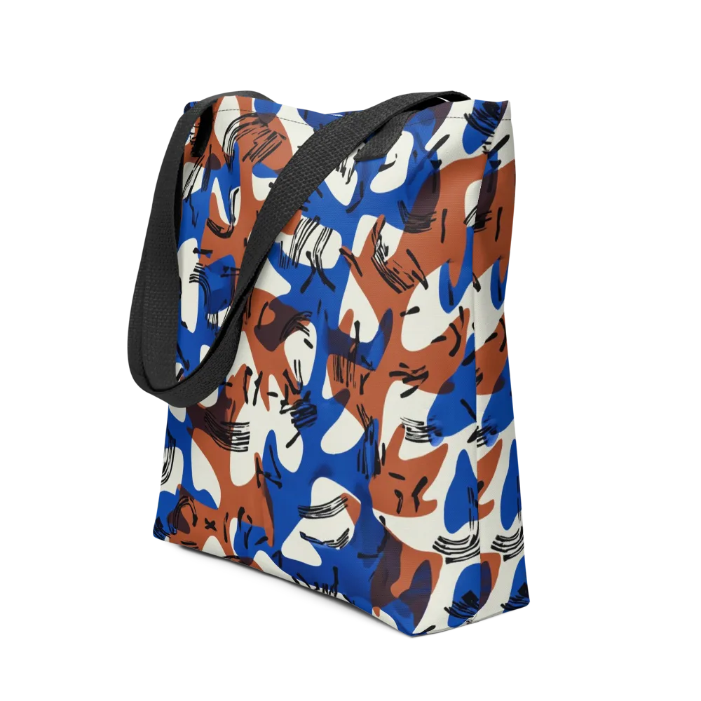 Cobalt Gesture on Tote Bag — Front