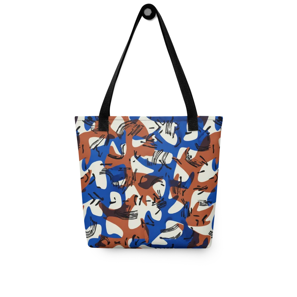 Cobalt Gesture on Tote Bag — Front