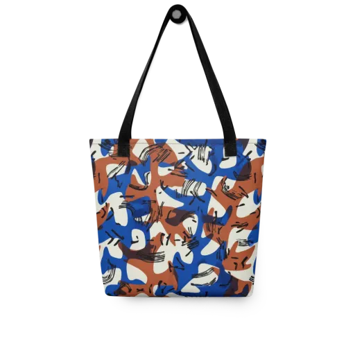 Cobalt Gesture on a Tote Bag