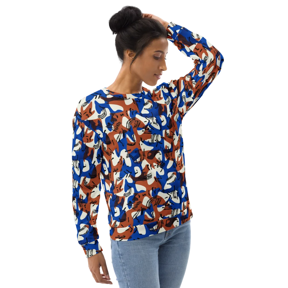 Cobalt Gesture on Sweatshirt — Right Front