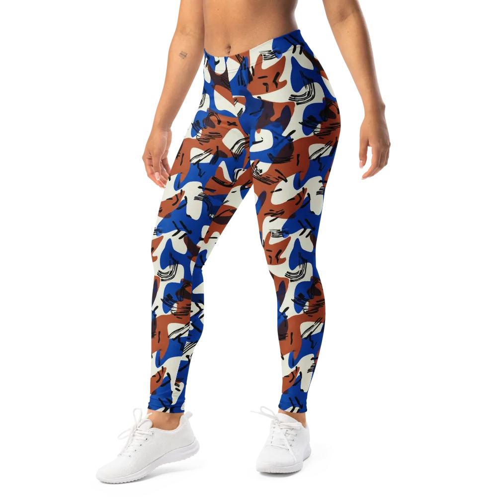 Cobalt Gesture on Leggings — Left Front
