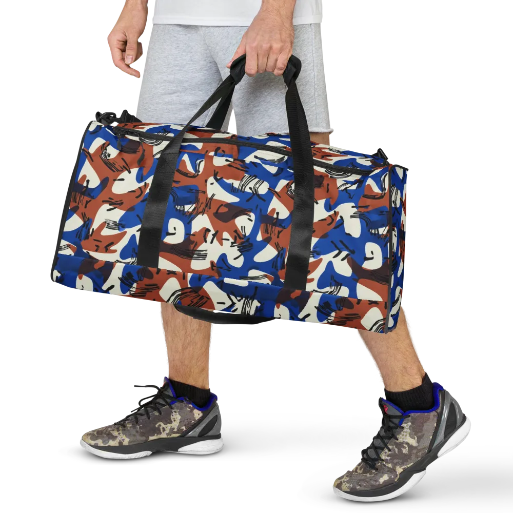 Cobalt Gesture on Duffle Bag — Front
