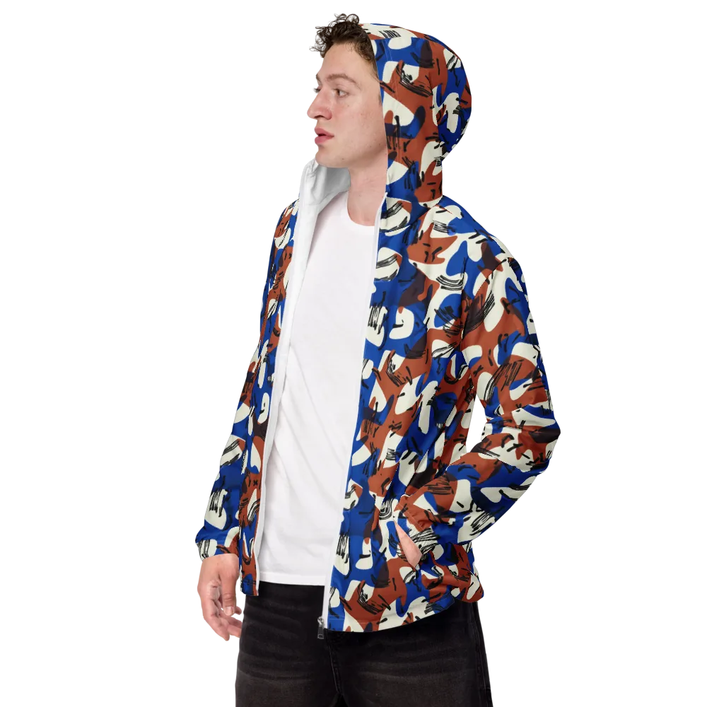 Cobalt Gesture on Men's Windbreaker — Left Front