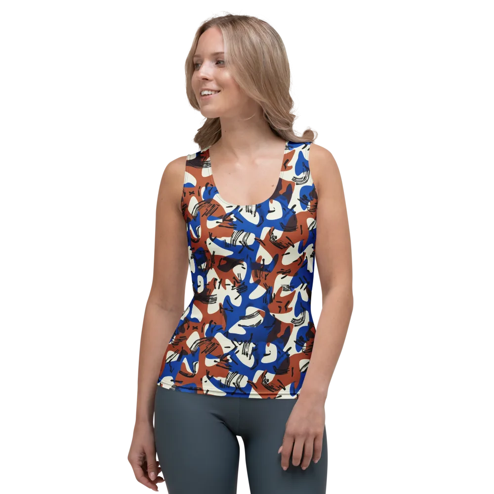 Cobalt Gesture on Women's Tank Top — Front