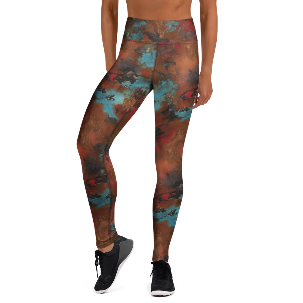 Ashen Reef on Yoga Leggings — Front
