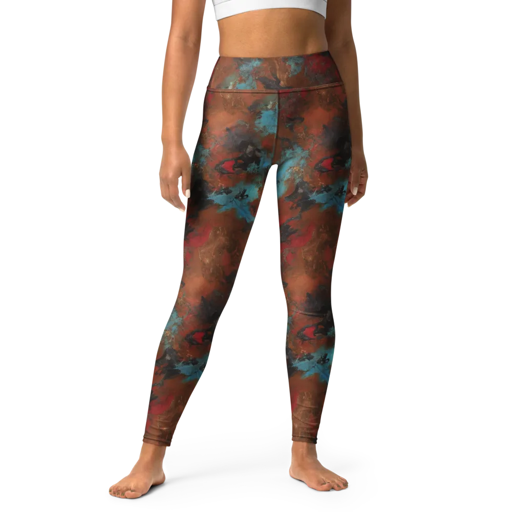 Ashen Reef on Yoga Leggings — Front