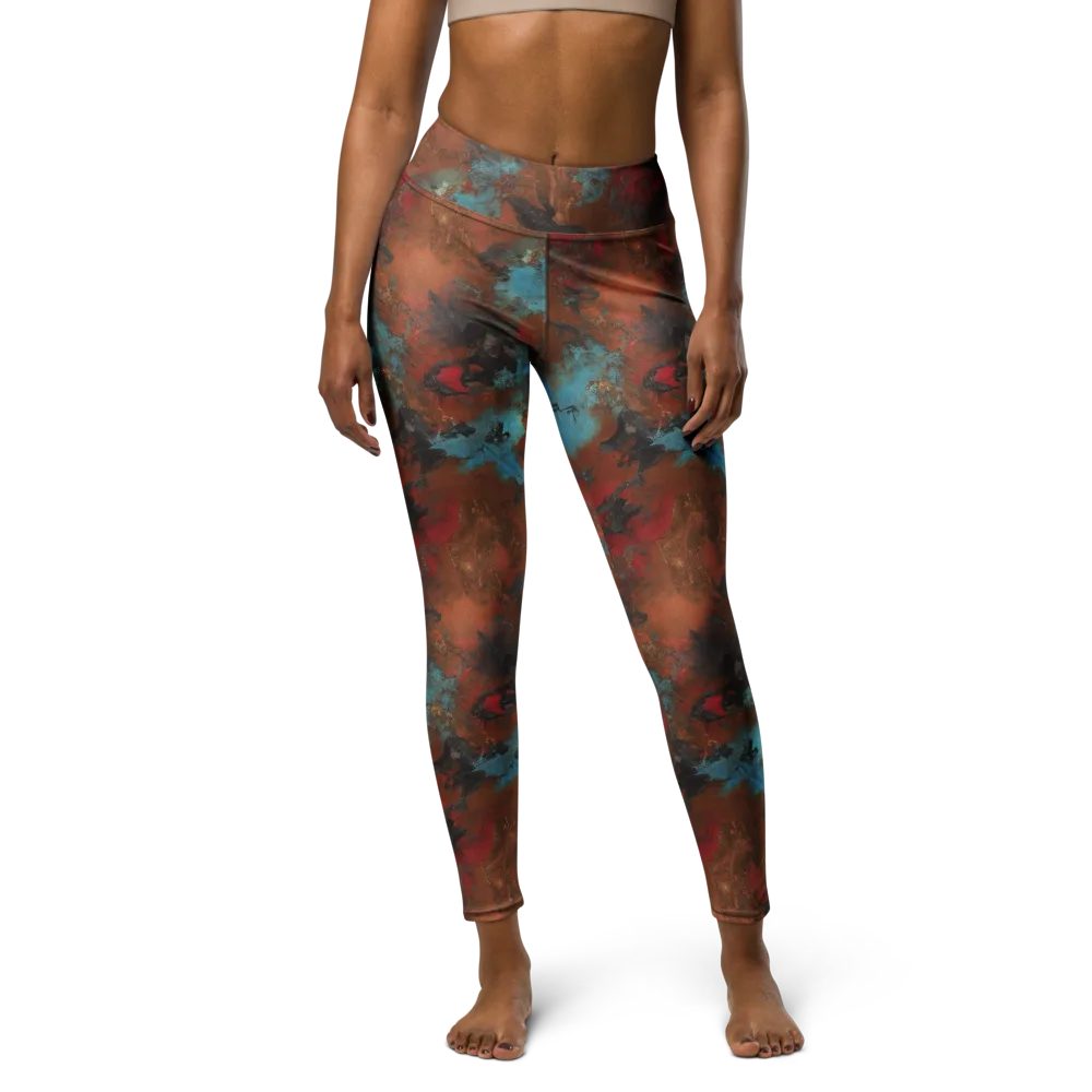 Ashen Reef on Yoga Leggings — Front