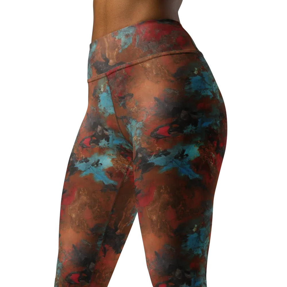 Ashen Reef on Yoga Leggings — Left Front