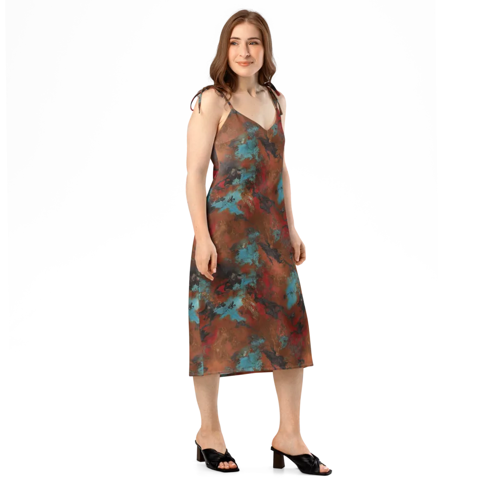 Ashen Reef on Slip Dress — Right Front