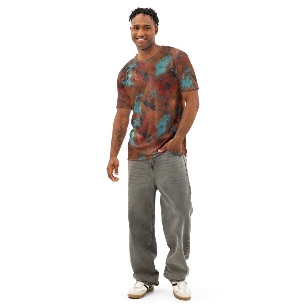 Ashen Reef on Men's Cotton Crew Neck T-Shirt — Front