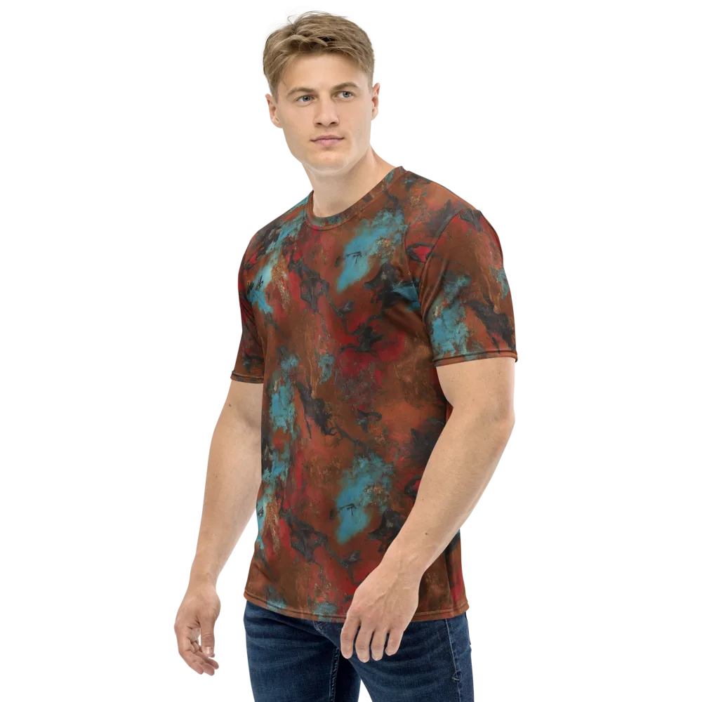 Ashen Reef on Men's Crew Neck T-Shirt — Left