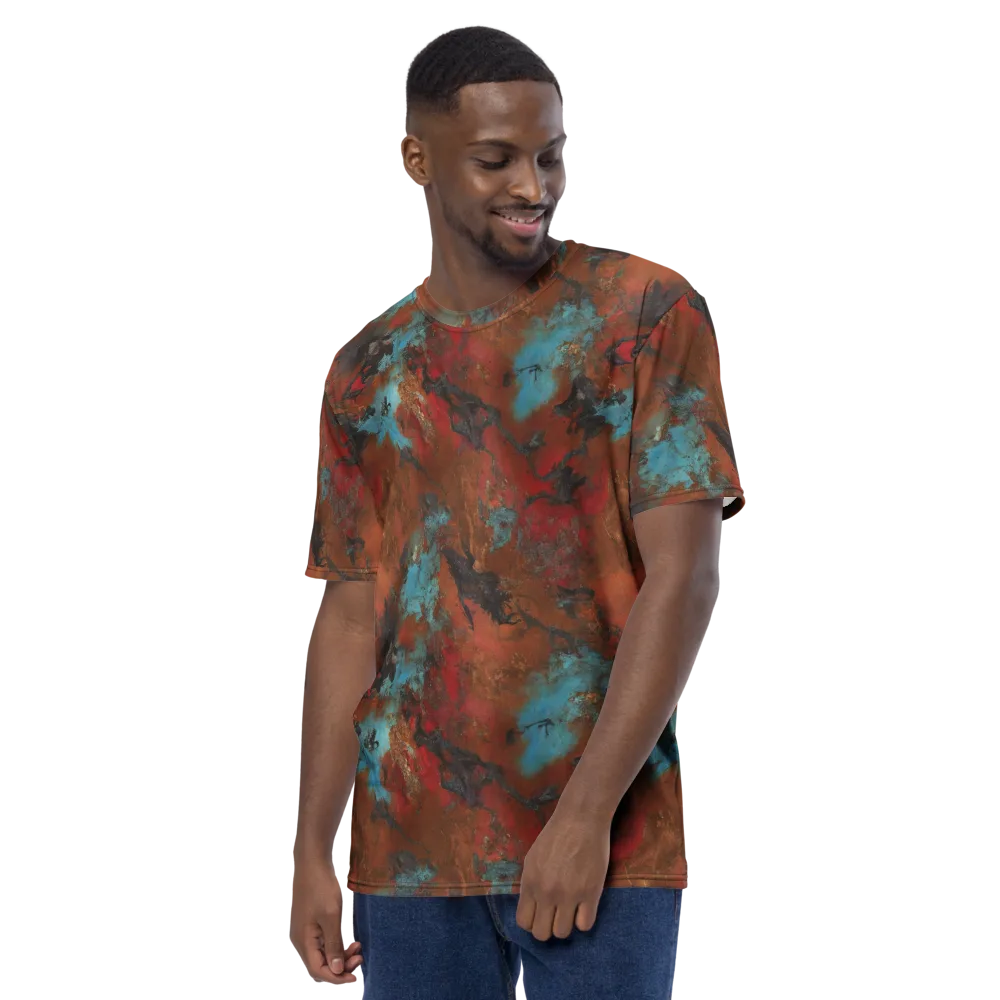 Ashen Reef on Men's Crew Neck T-Shirt — Left