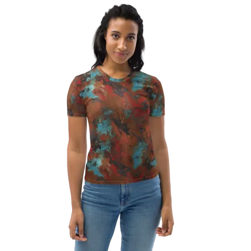 Ashen Reef on a Women's Crew Neck T-Shirt