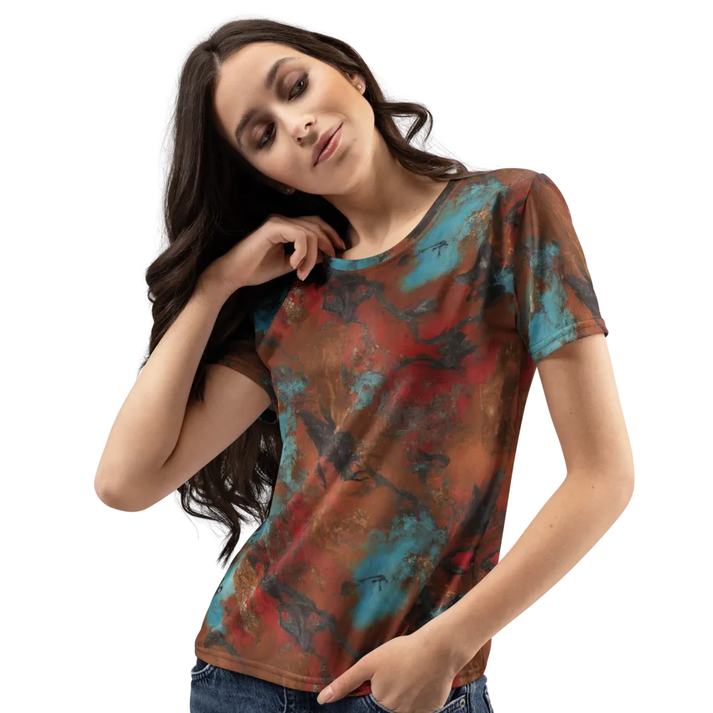 Ashen Reef on Women's Crew Neck T-Shirt — Left Front