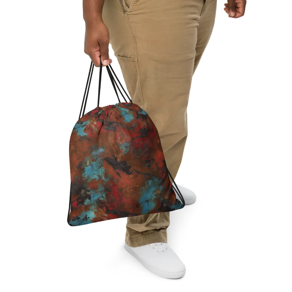 Ashen Reef on Drawstring Bag — Front