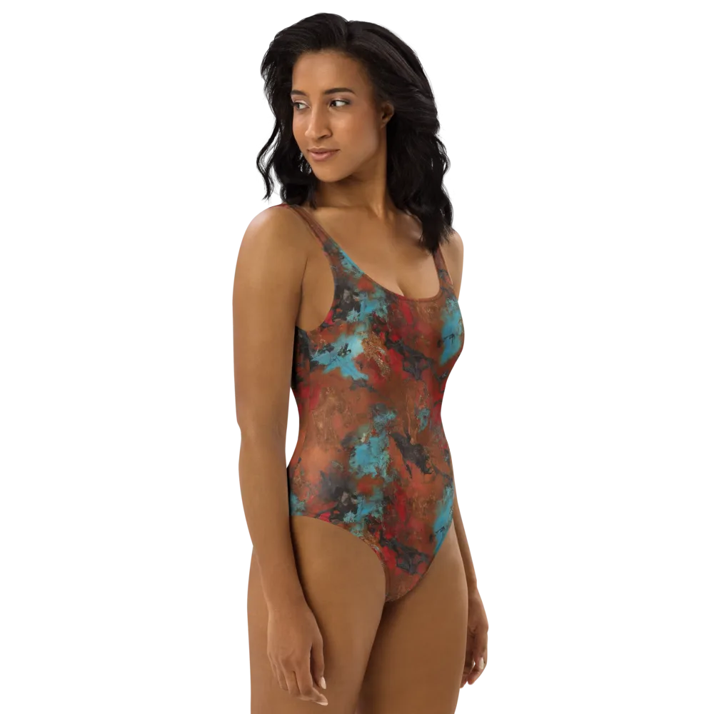 Ashen Reef on One-Piece Swimsuit — Right