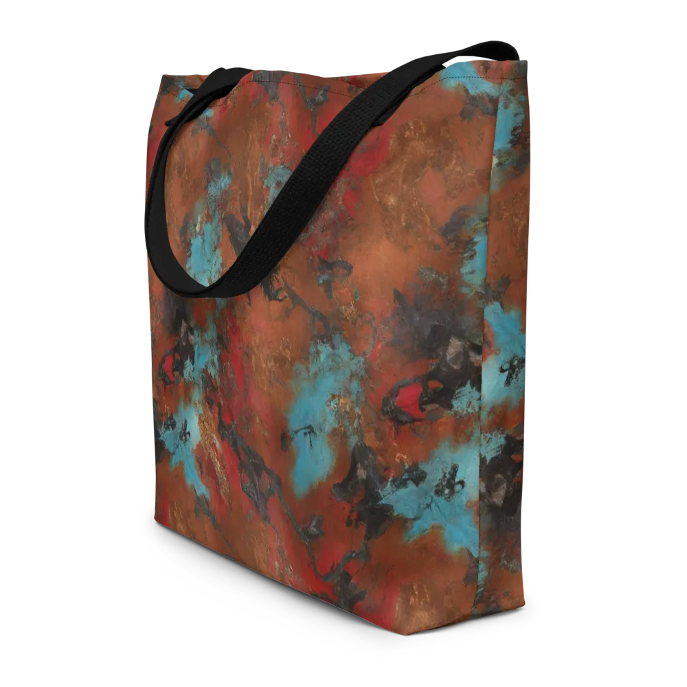 Ashen Reef on Large Tote Bag W/ Pocket — Front