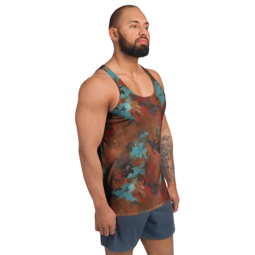 Ashen Reef on a Men's Tank Top