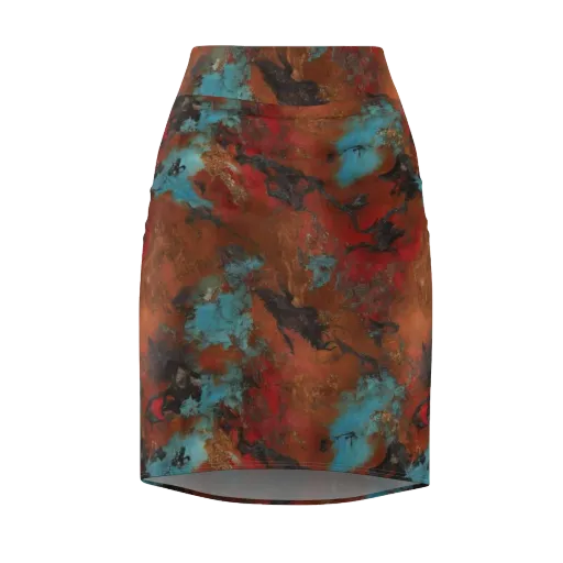 Ashen Reef on a Pencil Skirt