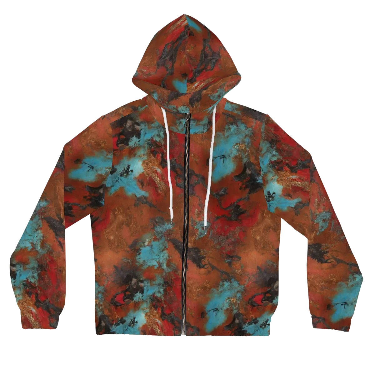 Ashen Reef on Women's Full-Zip Hoodie — Front