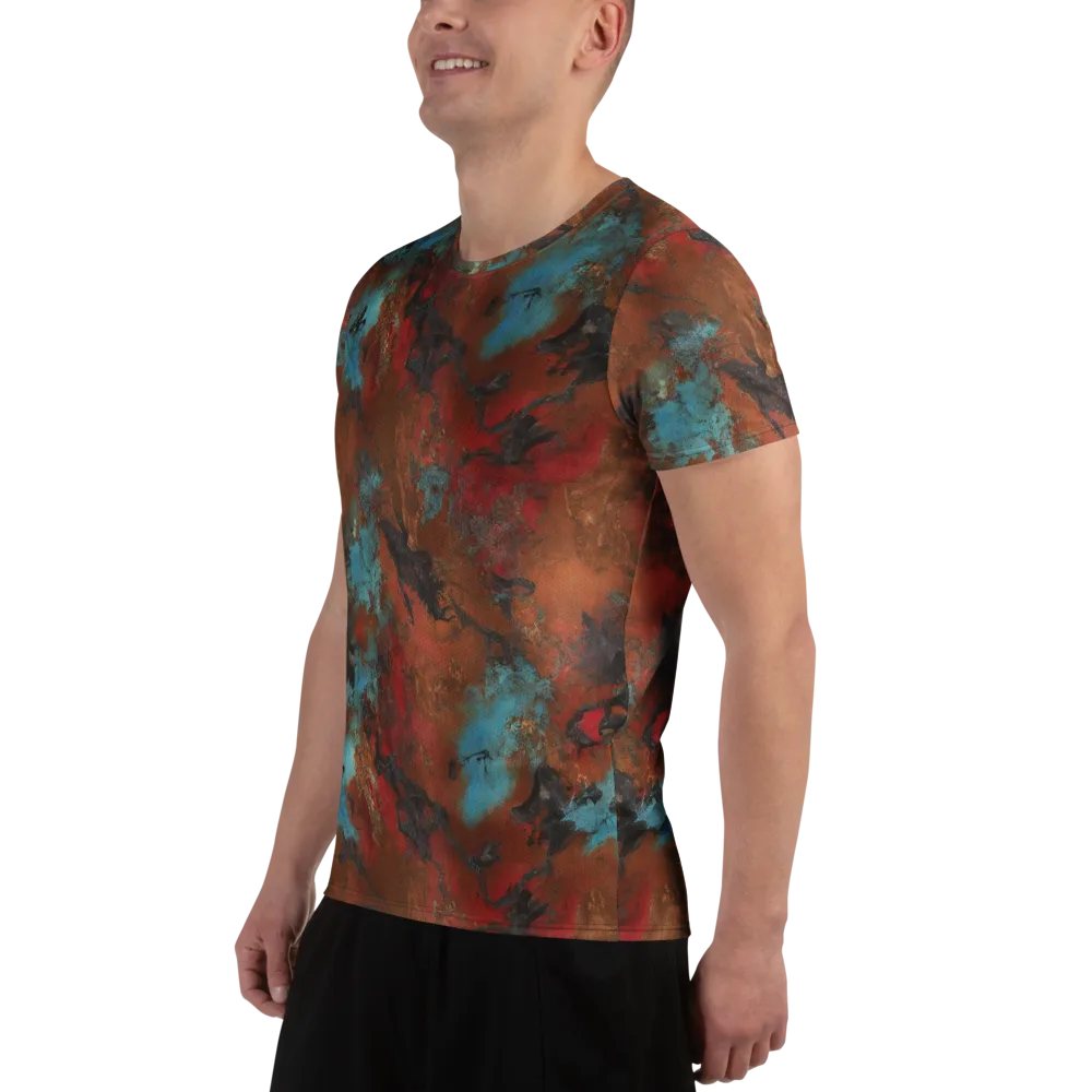 Ashen Reef on Men's Athletic T-Shirt — Left
