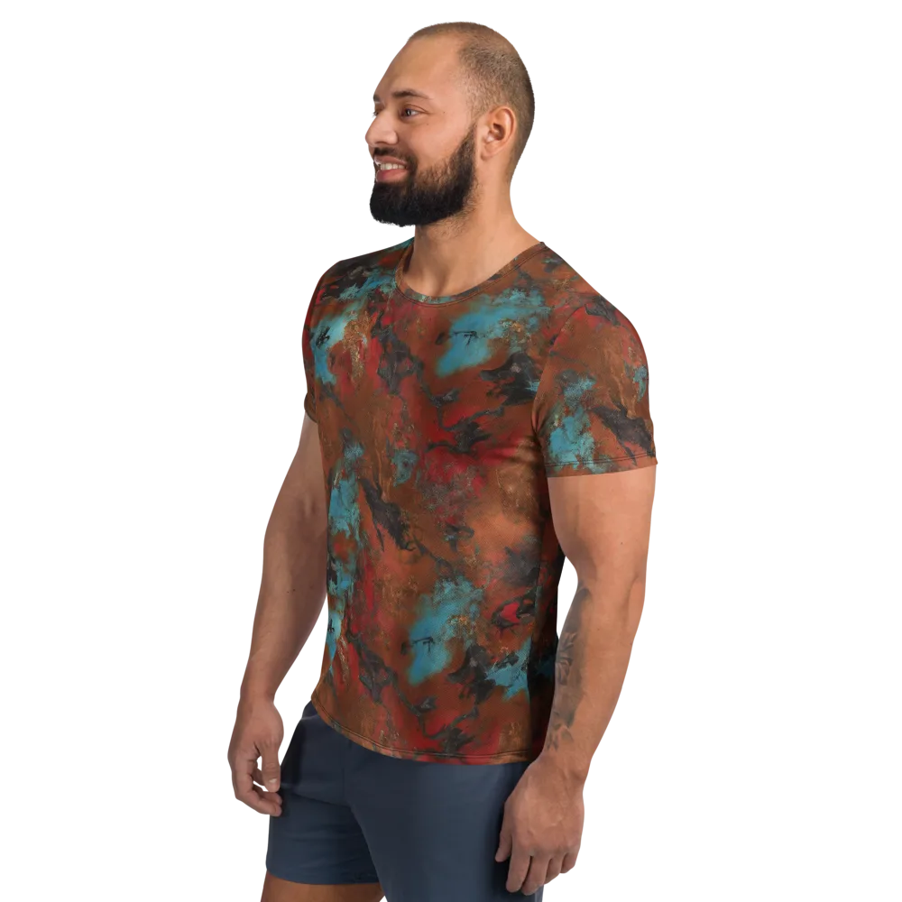 Ashen Reef on Men's Athletic T-Shirt — Left