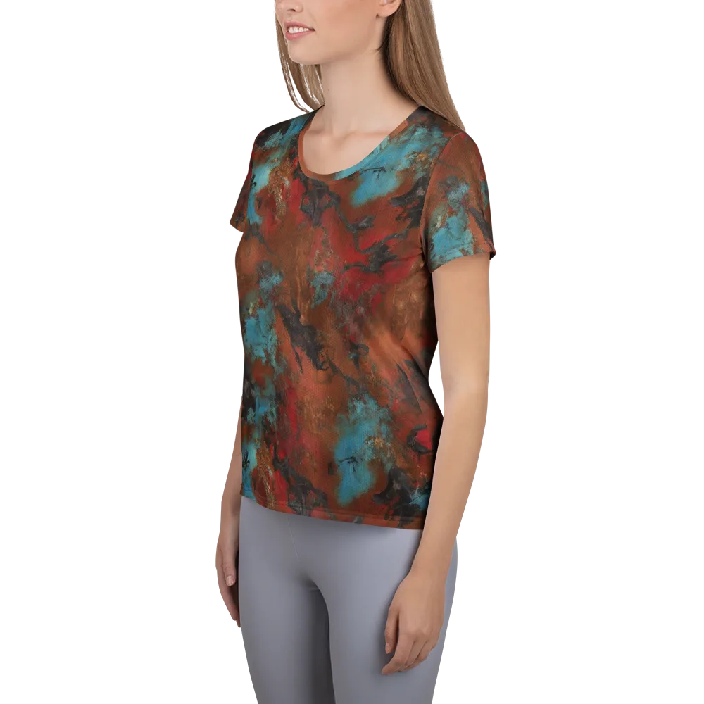 Ashen Reef on Women's Athletic T-Shirt — Left