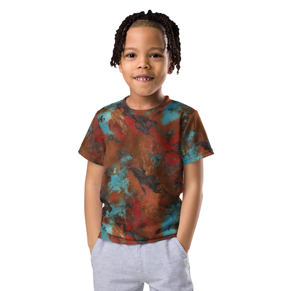 Ashen Reef on Kids Crew Neck T-Shirt — Front