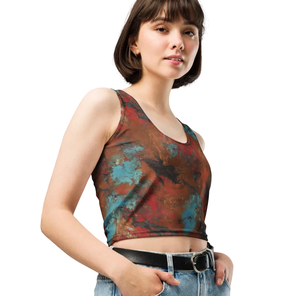Ashen Reef on Crop Top — Right Front