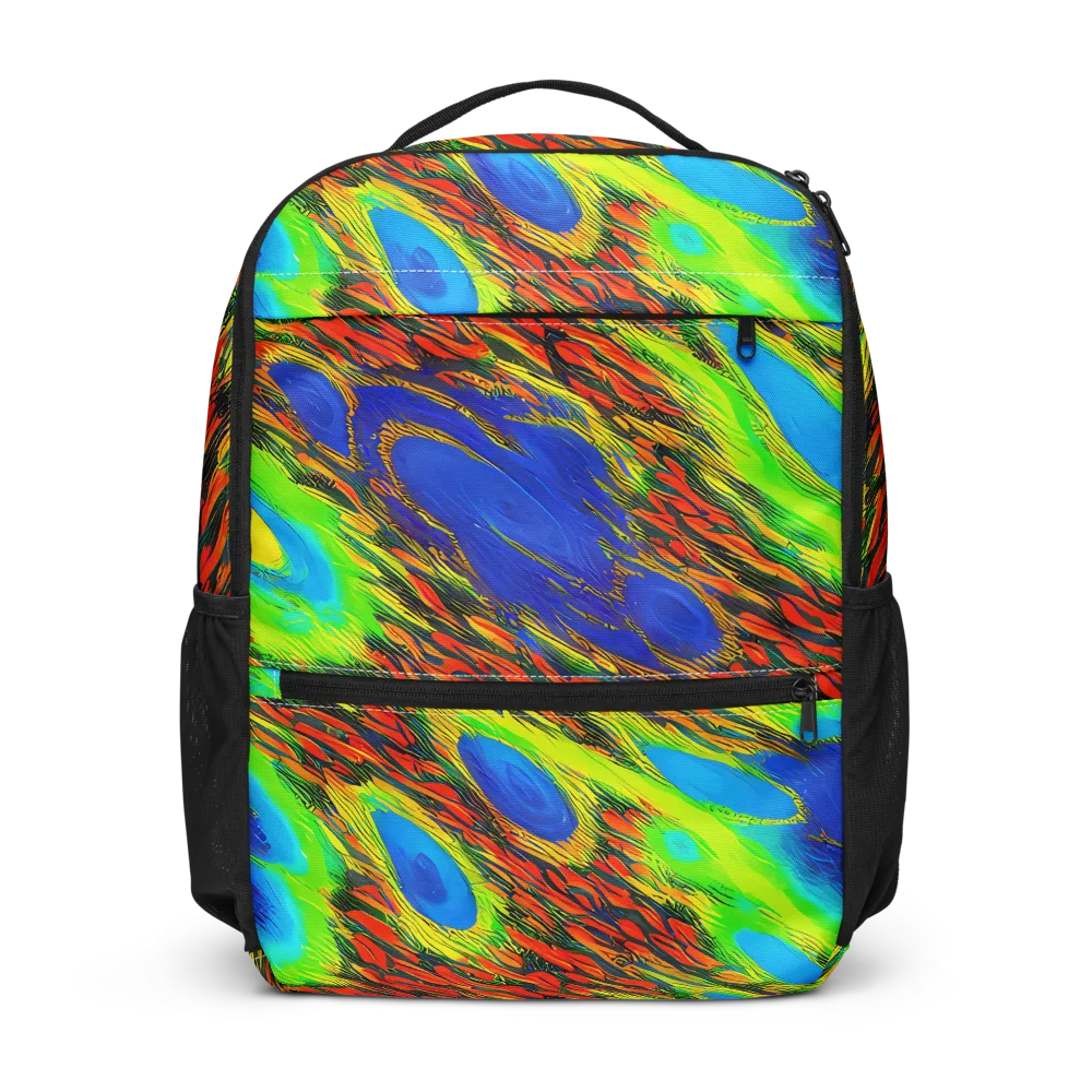 Vibrant Veinwork on Utility Backpack — Front