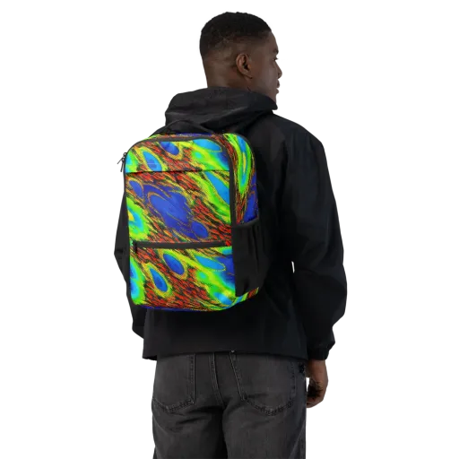 Vibrant Veinwork on a Utility Backpack
