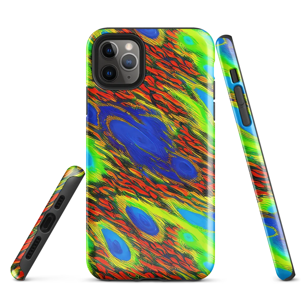 Vibrant Veinwork on Tough Case for iPhone® — Front