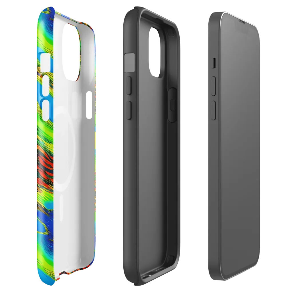 Vibrant Veinwork on MagSafe Tough Case for iPhone® — Front