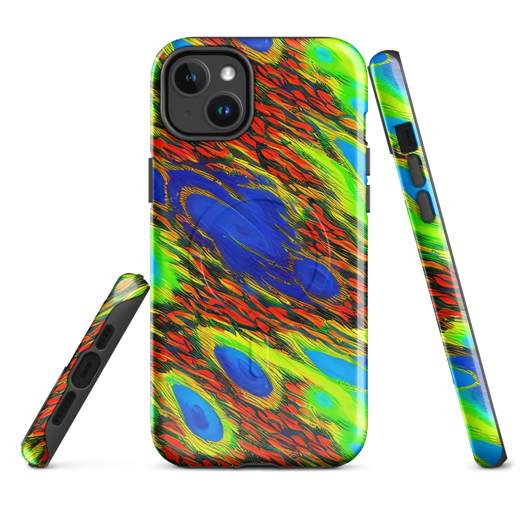 Vibrant Veinwork on MagSafe Tough Case for iPhone® — Front