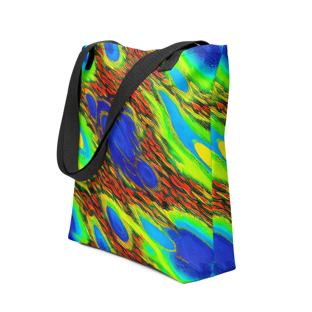 Vibrant Veinwork on Tote Bag — Front
