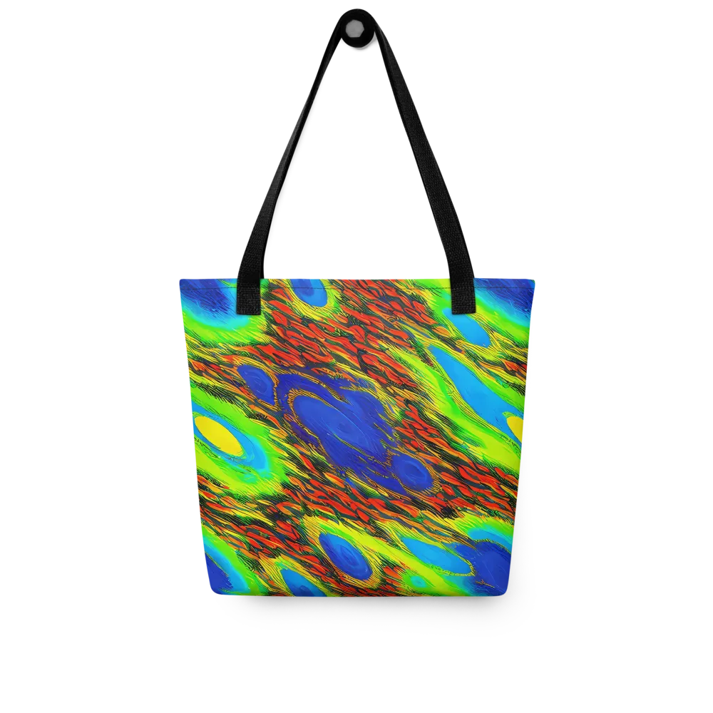 Vibrant Veinwork on Tote Bag — Front