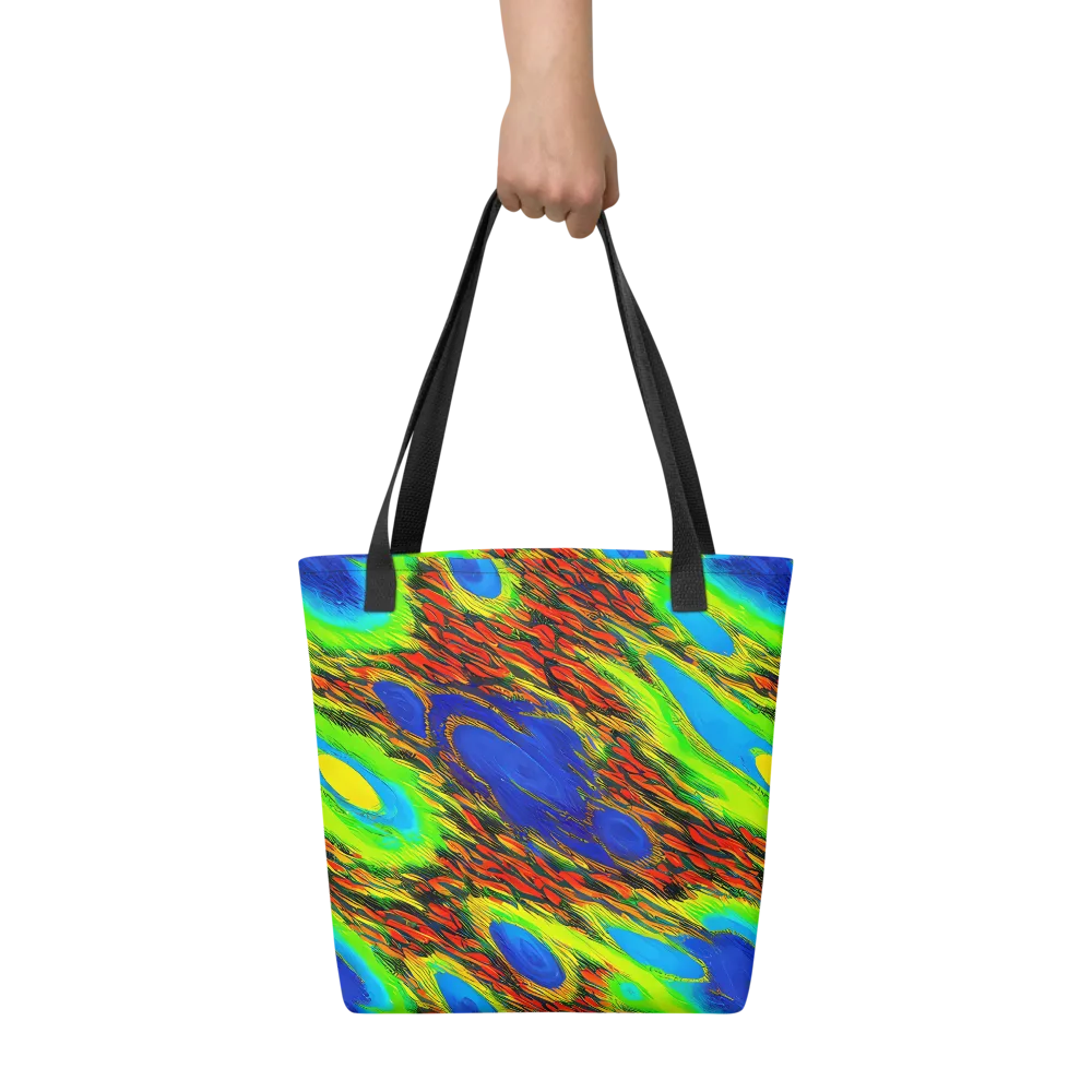Vibrant Veinwork on Tote Bag — Front
