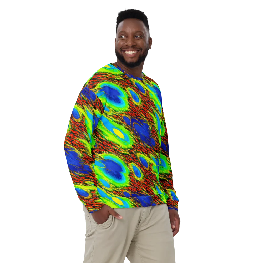 Vibrant Veinwork on Sweatshirt — Front