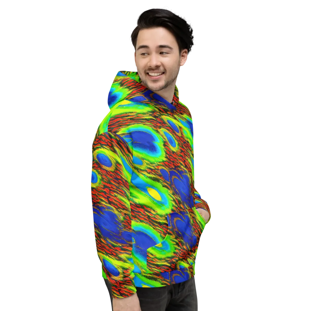 Vibrant Veinwork on Hoodie — Right