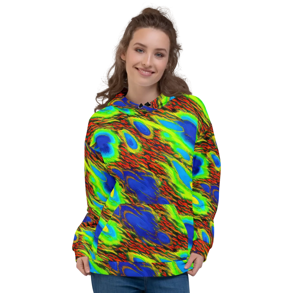 Vibrant Veinwork on Hoodie — Front